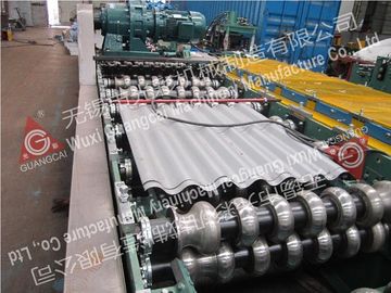 Steel Cold Roll Forming Machine / Garage Corrugated Roof Sheeting Machine